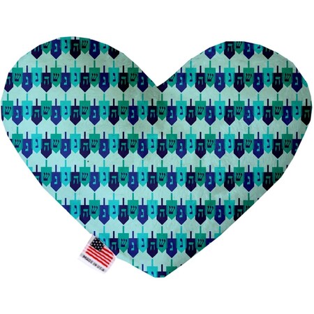 Mirage Pet Products Dreidel Canvas Heart Dog Toy 6 in. 1292-CTYHT6